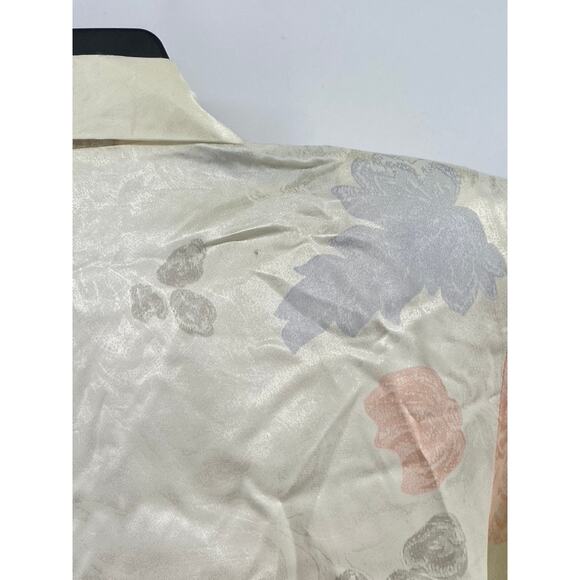 MANHATTAN PLAZA Women's Vintage Beige Floral Single-Button Blazer SZ 10 - Picture 5 of 12